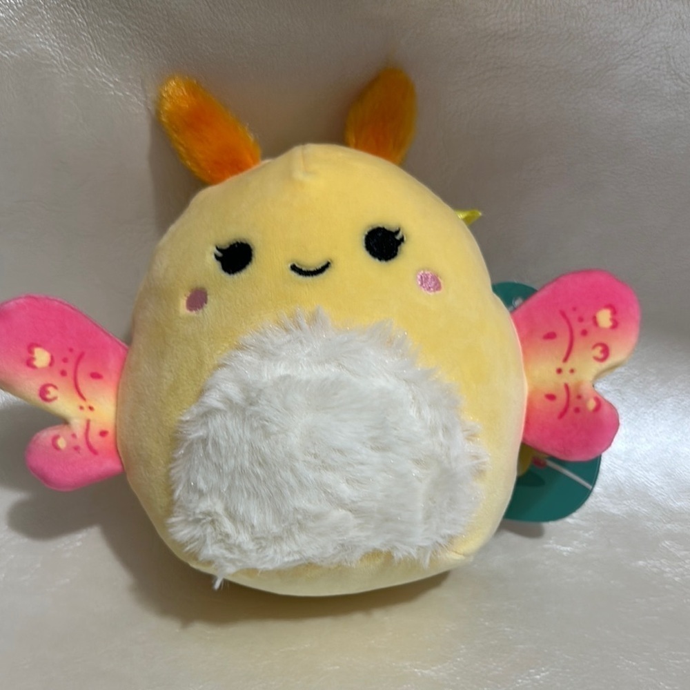 Squishmallows Yellow and Pink Plush Toy